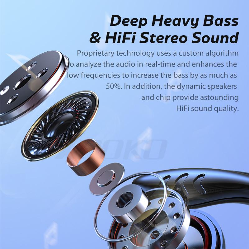 TWS Tai Nghe Nhét Tai Bluetooth-Tương Thích Với Micro Thể Thao Tai Màn Hình Hiển Thị Đèn LED Không Dây Tai Nghe Tai Nghe Nhét Tai Chống Nước Tai Nghe