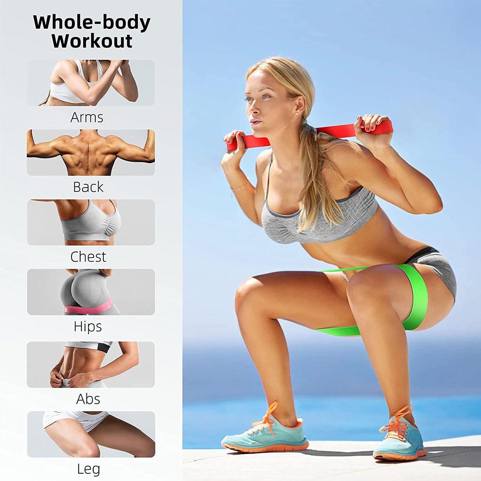 Đào tạo đáng giá các ban nhạc kháng tập yoga tập thể dục thể dục nâng cao kẹo cao su hỗ trợ ban nhạc cao su crossfit tập luyện thiết bị tập luyện tại nhà Color: Yellow and Red
