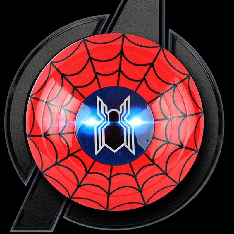 Khiên Phát Sáng Người Nhện Spiderman Có Đèn Nhạc Đội Trưởng Mỹ Cho Bé Hóa Trang Halloween