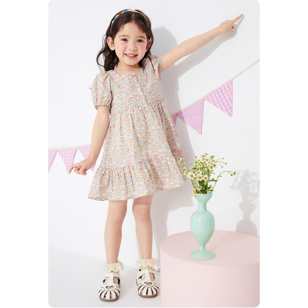 Váy xoè hoa nhí cho bé gái BALABALA - 100% Cotton cao cấp