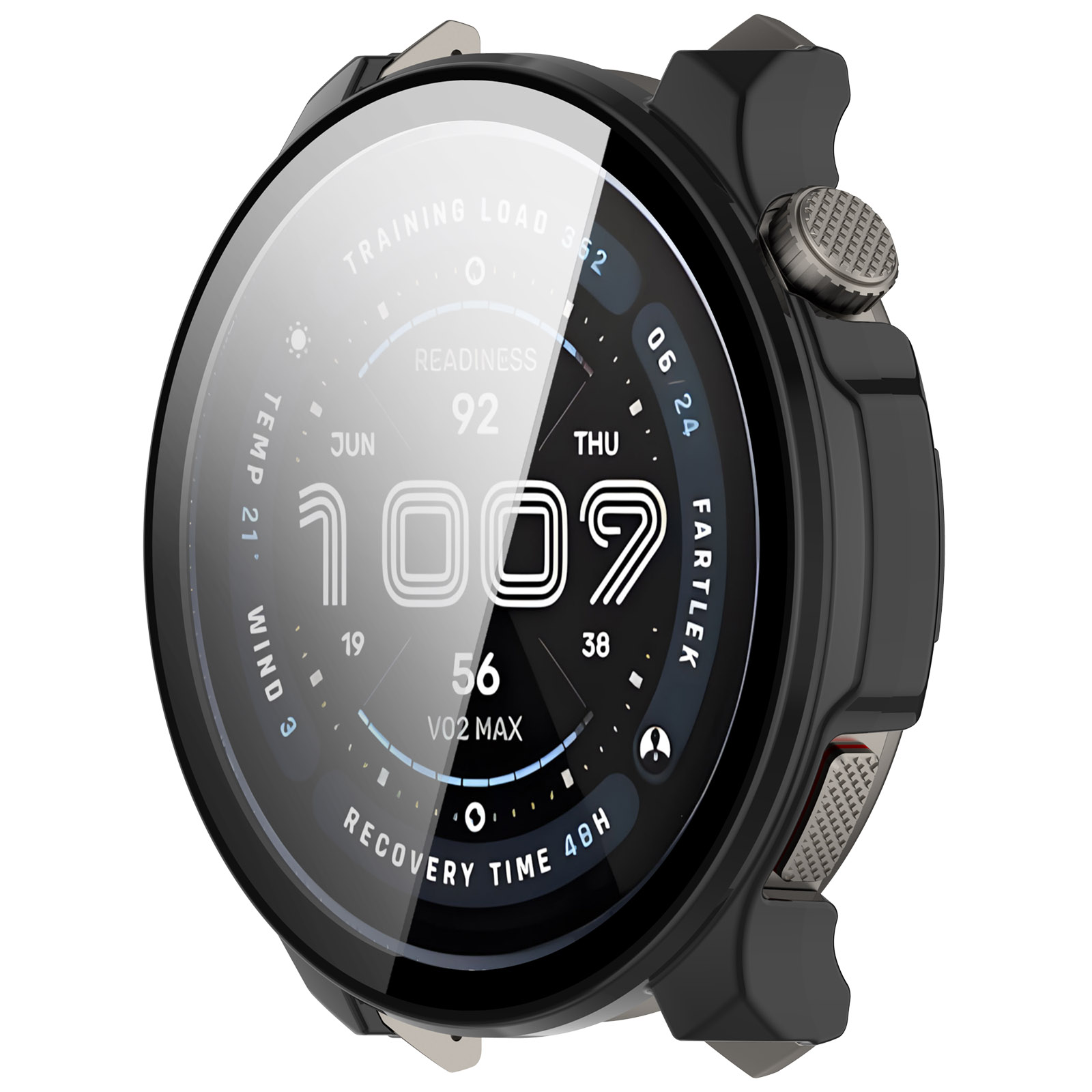 Ốp Case PC Mặt Kính Cường Lực chống va đập cho Amazfit Balance 2 - Hàng Chính Hãng