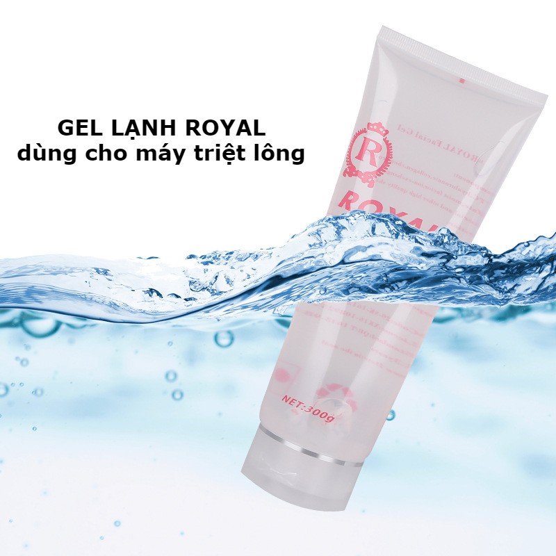 Gel lạnh triệt lông Royal - Gel lạnh làm ẩm da, dịu da kết hợp cùng máy triệt lông, máy nâng cơ, máy Hifu, máy RF, máy IPL và các thiêt bị làm đẹp khác - Gel lạnh triệt lông dưỡng da chuẩn spa ngay tại nhà - Gel siêu âm dùng cho máy laser