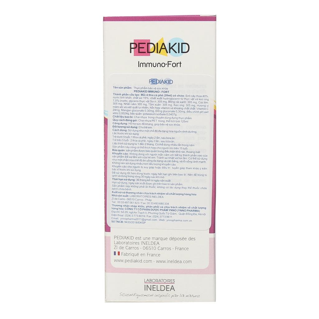 Vitamin tăng cường sức đề kháng PediaKid Immuno - Fort 125ml