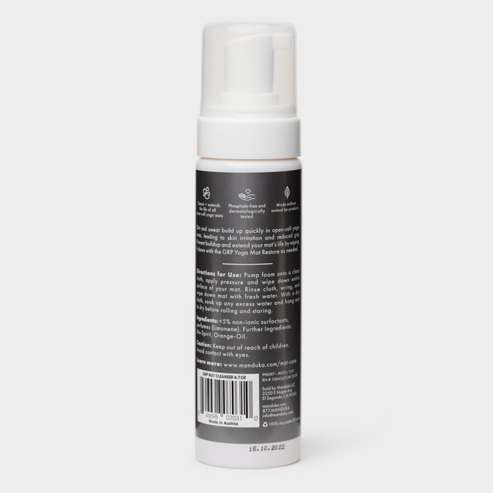 Dung dịch vệ sinh thảm yoga Manduka - Dòng phục hồi (GRP Yoga Mat Restore) - 200ml