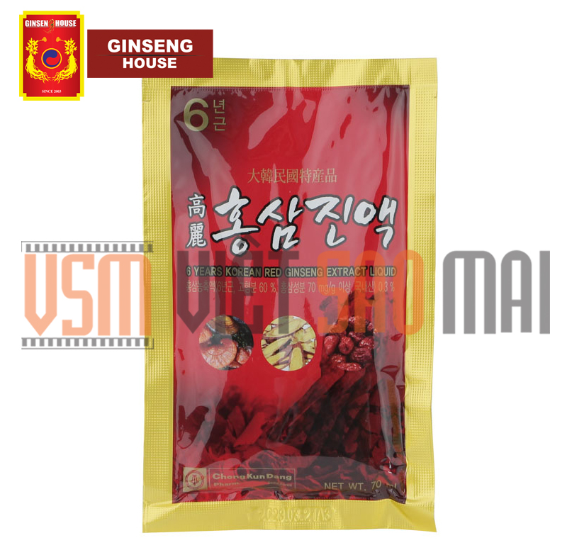 Thực Phẩm Chức Năng Chong Kun Dang Nước Hồng Sâm 6 Năm - 6 Years Korean Red Ginseng Eextract Liquid
