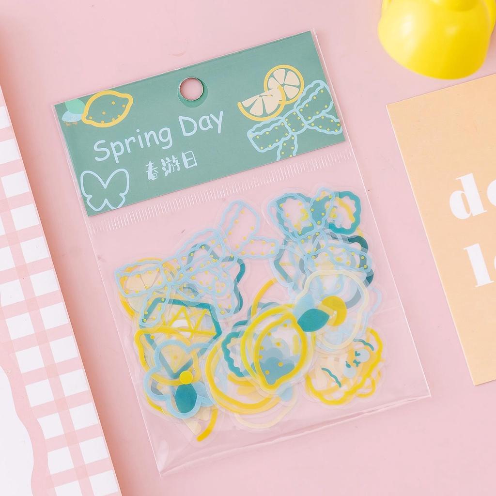 Túi sticker dễ thương, hình dán trang trí laptop, điện thoại, tập, sổ, bình nước nhiều họa tiết PK1323