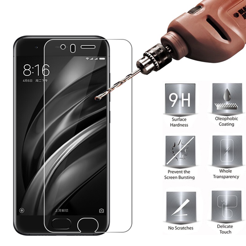 Tấm dán kính cường lực độ cứng 9H dành cho Xiaomi Mi 6 - KCL01