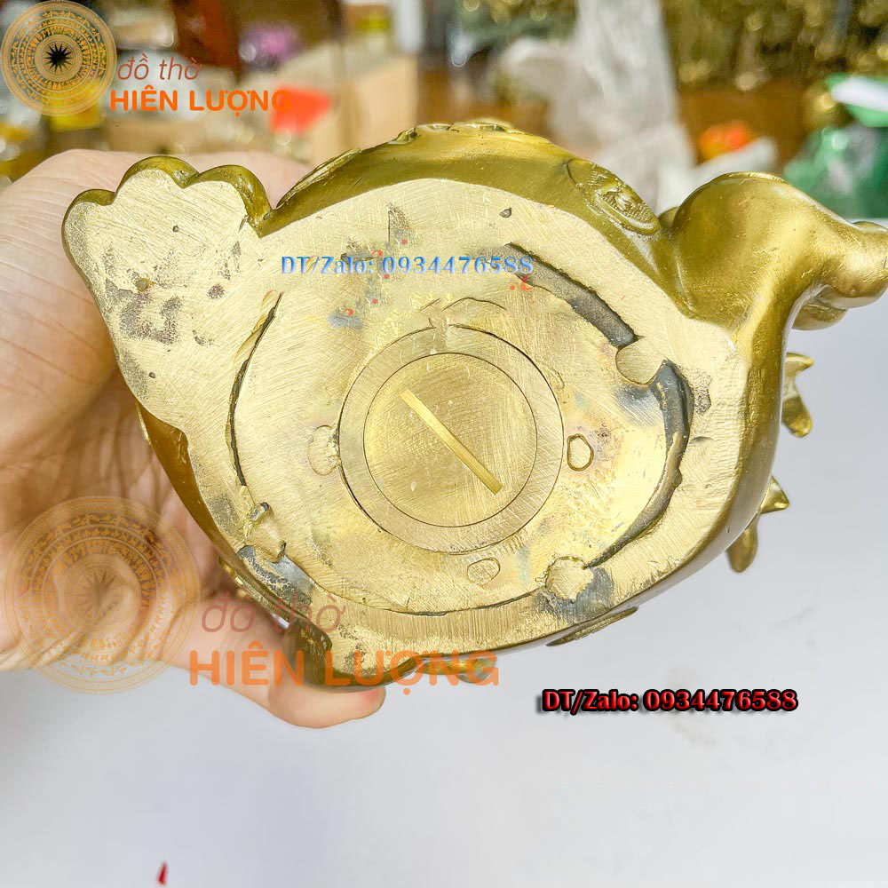 Ống Đựng Tiền Tiết Kiệm Mèo Thần Tài Bằng Đồng Kích Thước15x10x15cm, Nặng 1,4kg Đẹp Phong Thủy