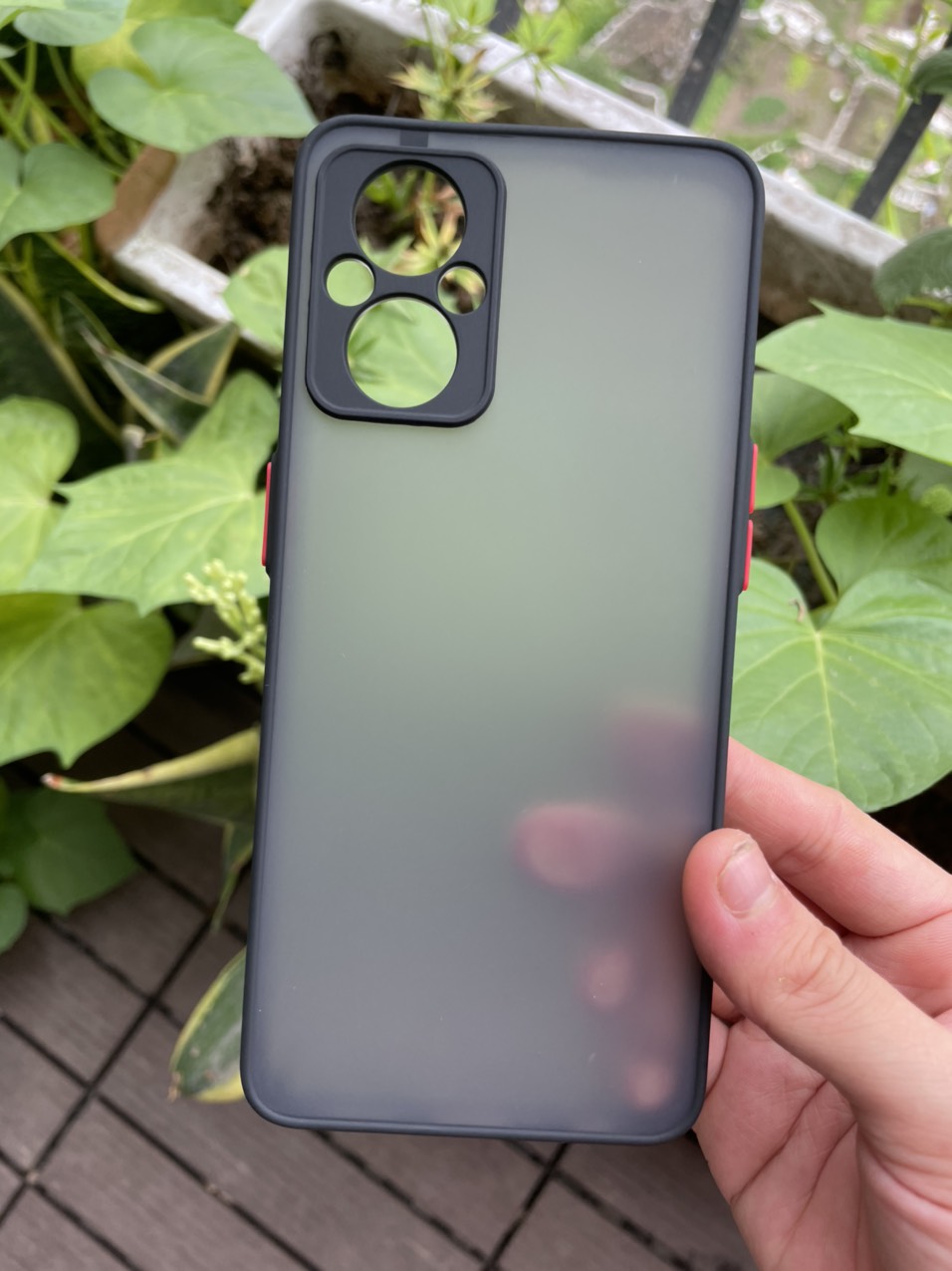 Ốp lưng cho Oppo Reno 8Z 5G nhám viền màu che camera