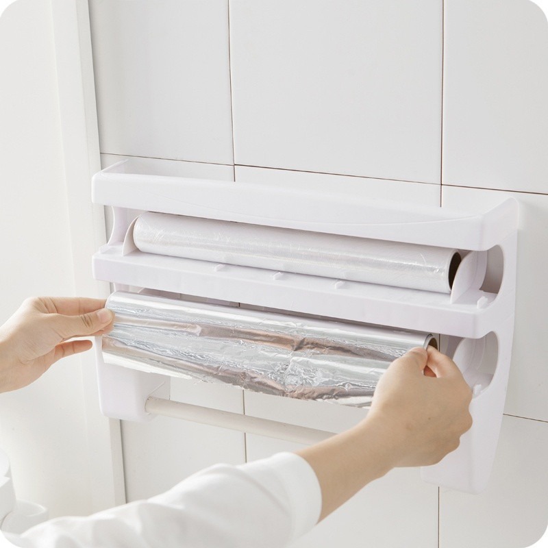 Kệ dụng cụ đựng cắt màng bọc thực phẩm