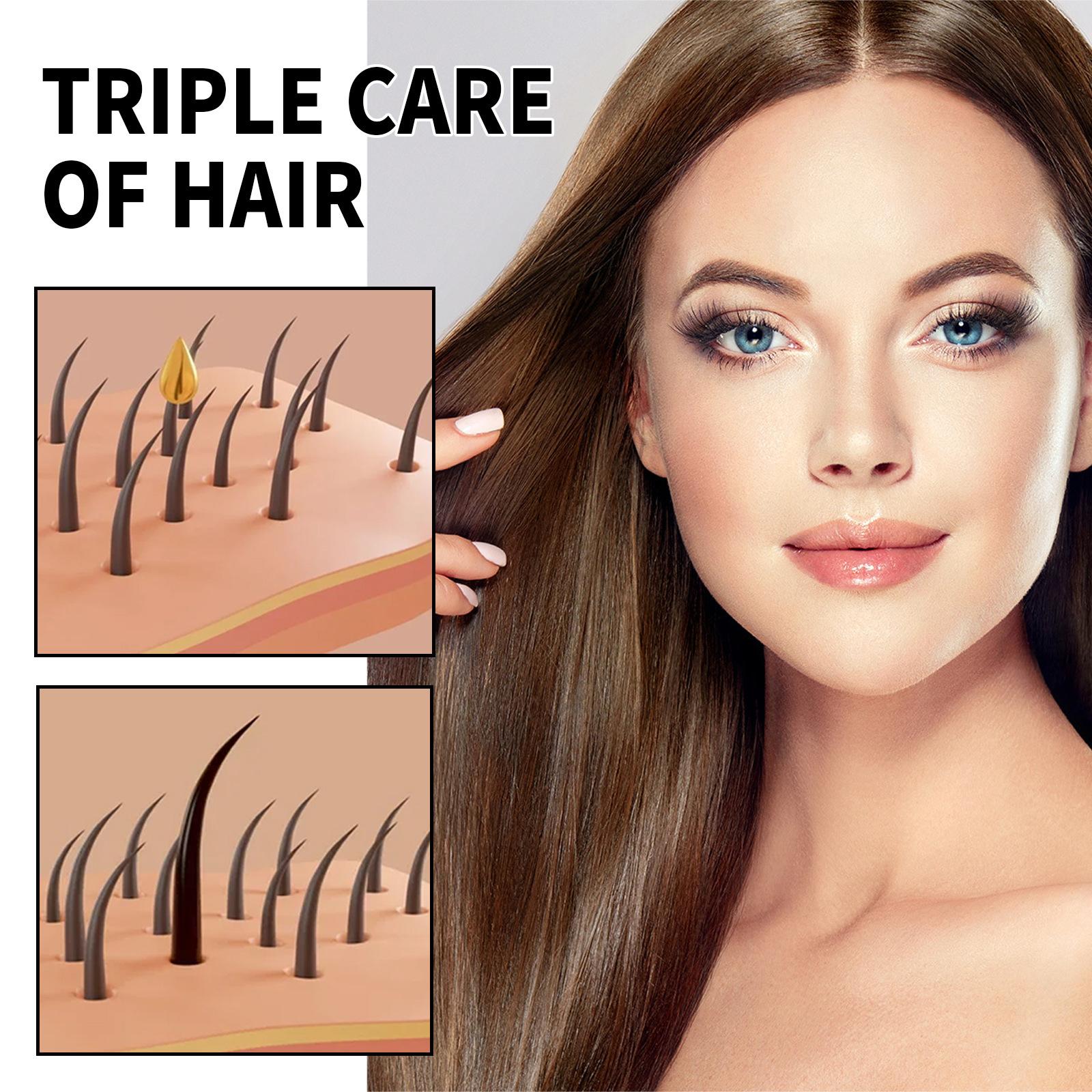 Jaysuing 60ml Hair Loss Solution Serum Natural Essence Prevent Hair Loss Stimulate Scalp Plumping Up