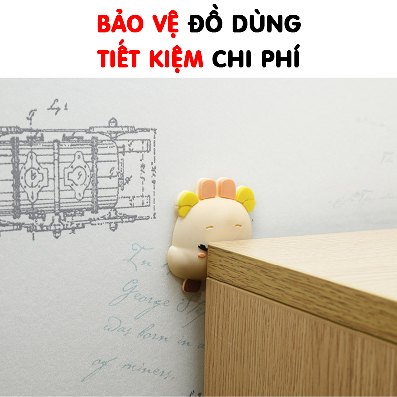 Núm Đệm Silicon CUTE Chống Va Đập Bảo Vệ Tường Và Tay Nắm Cửa - Miếng Chặn Cửa Nhiều Hình