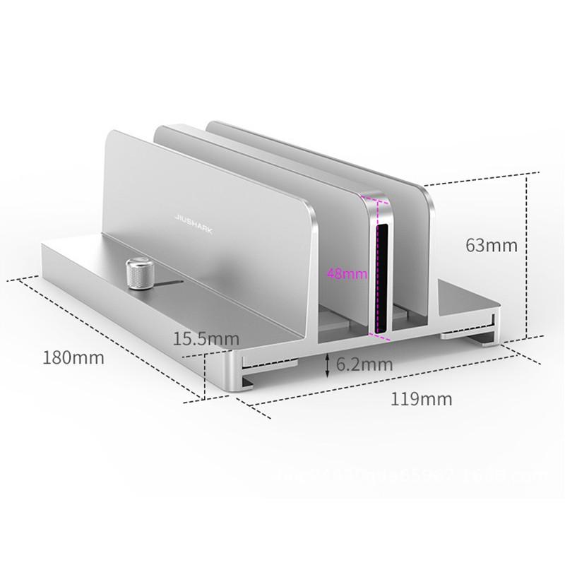 Giá Đỡ Đứng Laptop Bằng Nhôm Có Thể Điều Chỉnh Được (13-30Mm / 18-36mm)