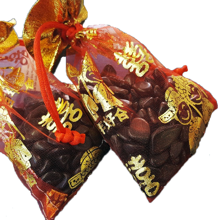 Combo hai túi tài lộc đá thạch anh tự nhiên 100%