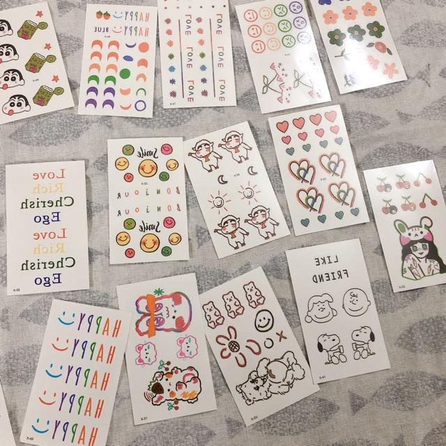 Set 30 hình xăm dán dễ thương