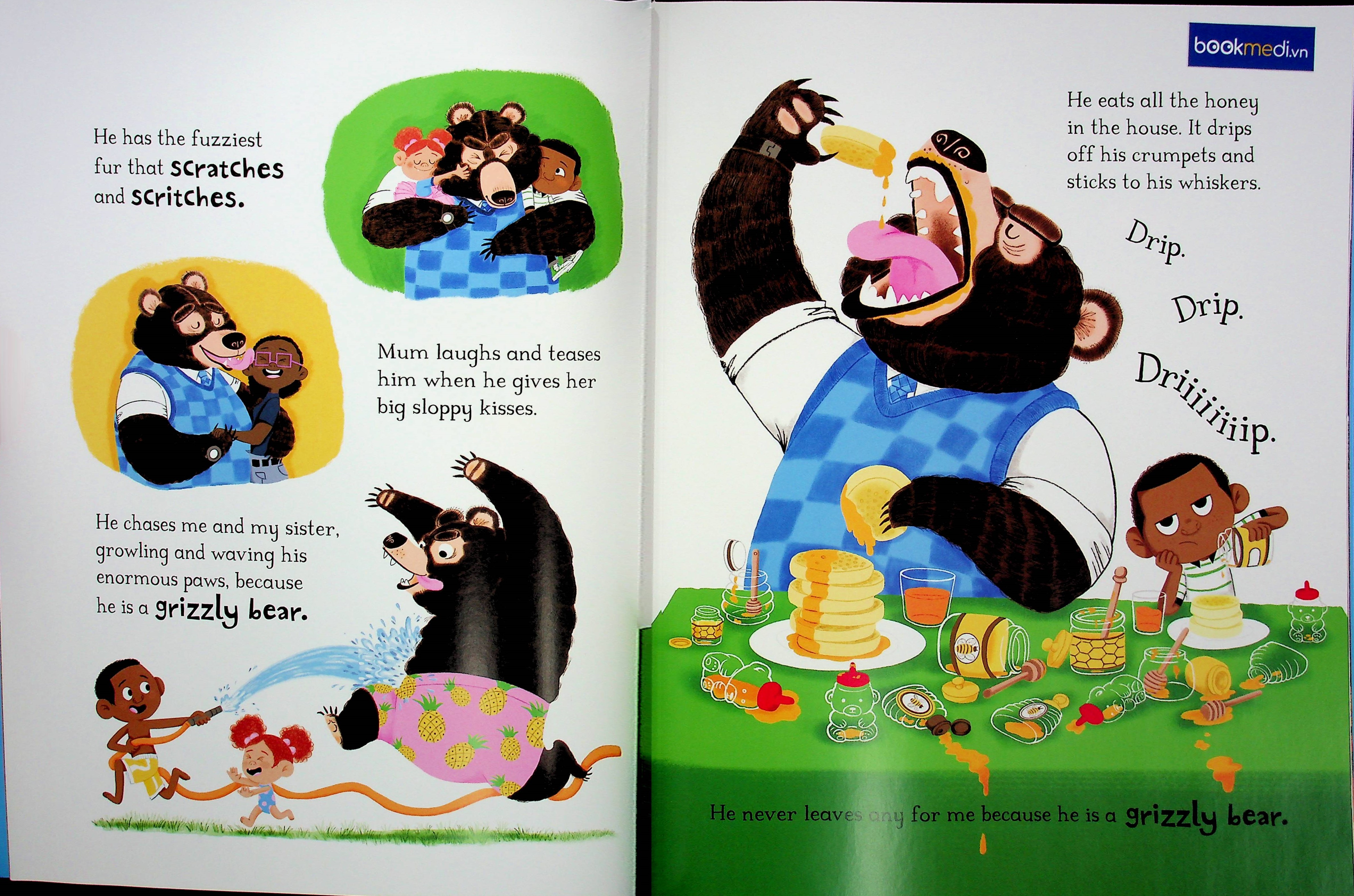 Truyện tiếng anh cho bé - My Dad Is A Grizzly Bear