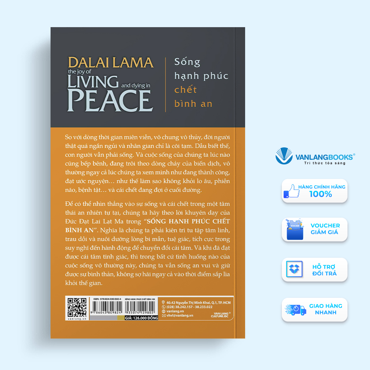 Sống Hạnh Phúc Chết Bình An - Vanlangbooks - Tái Bản