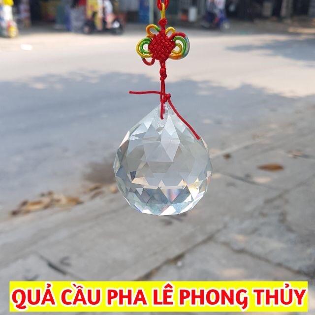 Cầu Pha Lê Đa Giác Màu Trắng Nhiều Cỡ cao cấp, chất lượng