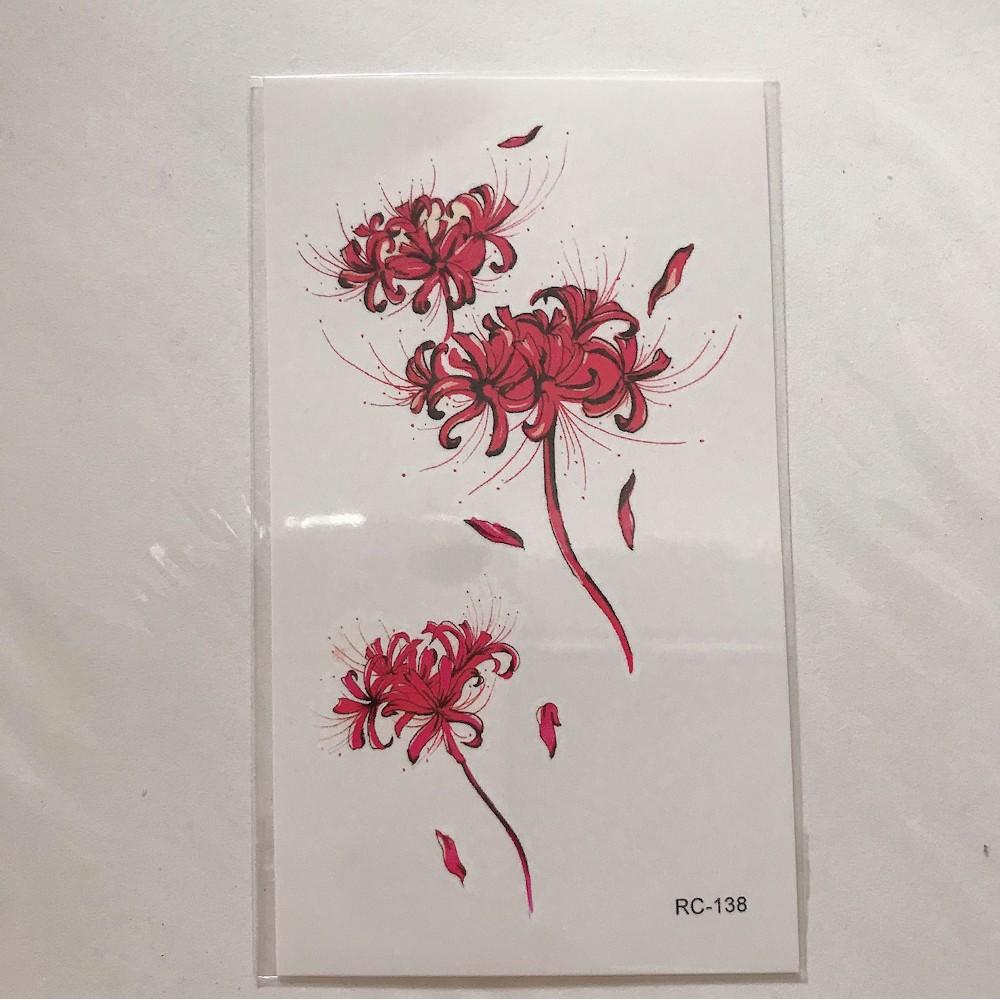 COMBO 5 TẤM HÌNH XĂM DÁN 10X6CM HOA BỈ NGẠN THƠ MỘNG - CHỌN MẪU TÙY THÍCH