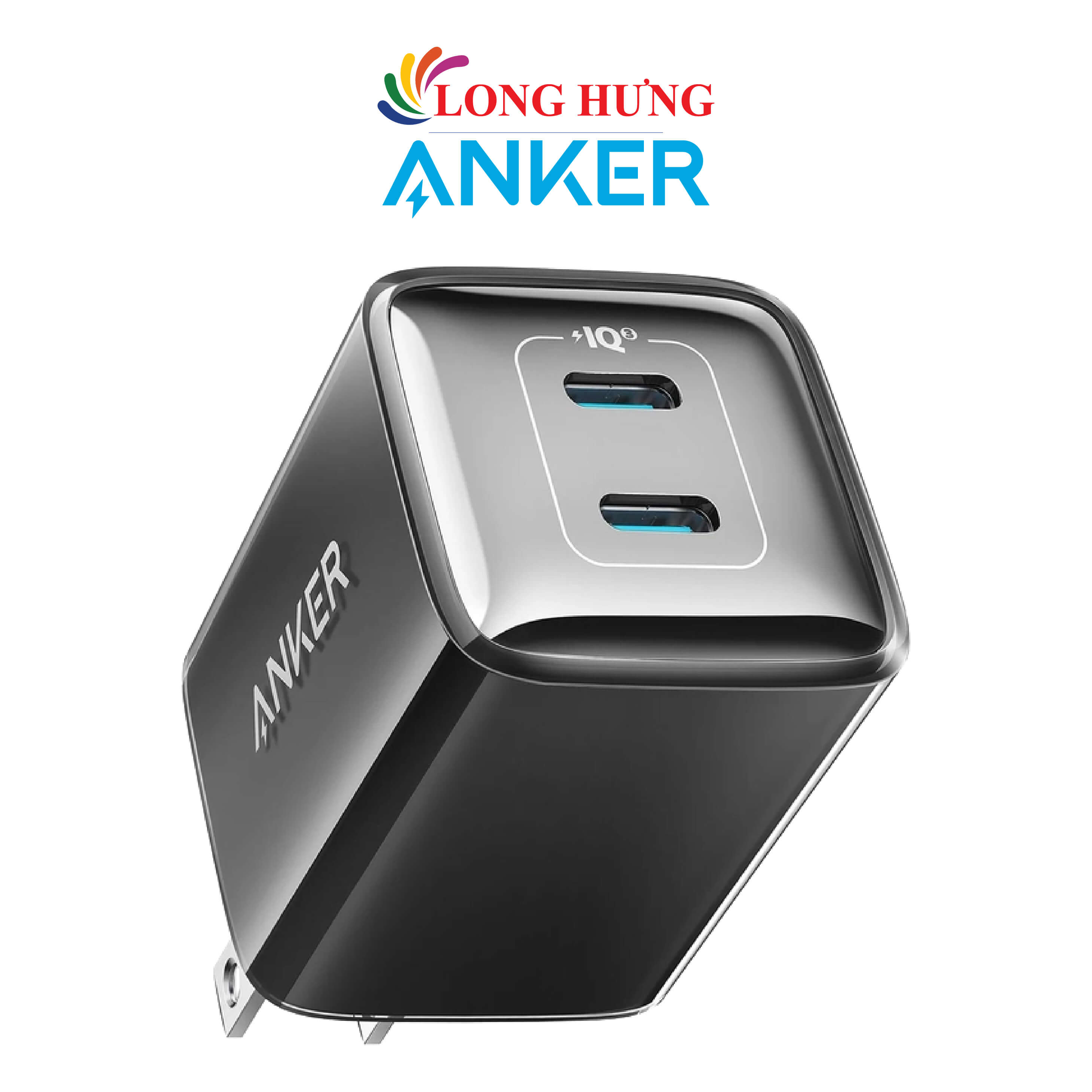 Cốc sạc Anker 521 Nano Pro 40W 2Type-C PiQ 3.0 PD A2038 - Hàng chính hãng