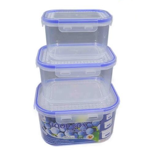 Bộ 3 hộp vuông đựng bảo quản thực phẩm