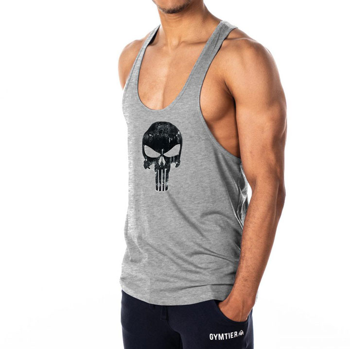 Áo Tập Gym Ba Lỗ Rộng Nách Nam Cotton SA475