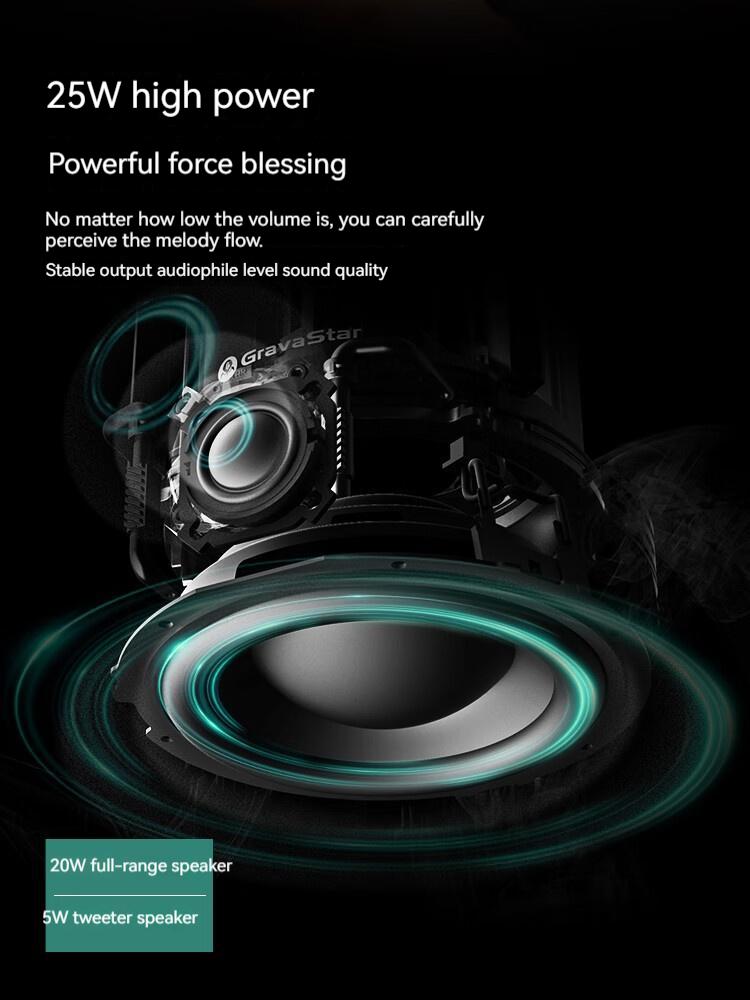 Gravastar G5 loa Bluetooth không dây Subwofer Audio Audio Audio Audio Effect