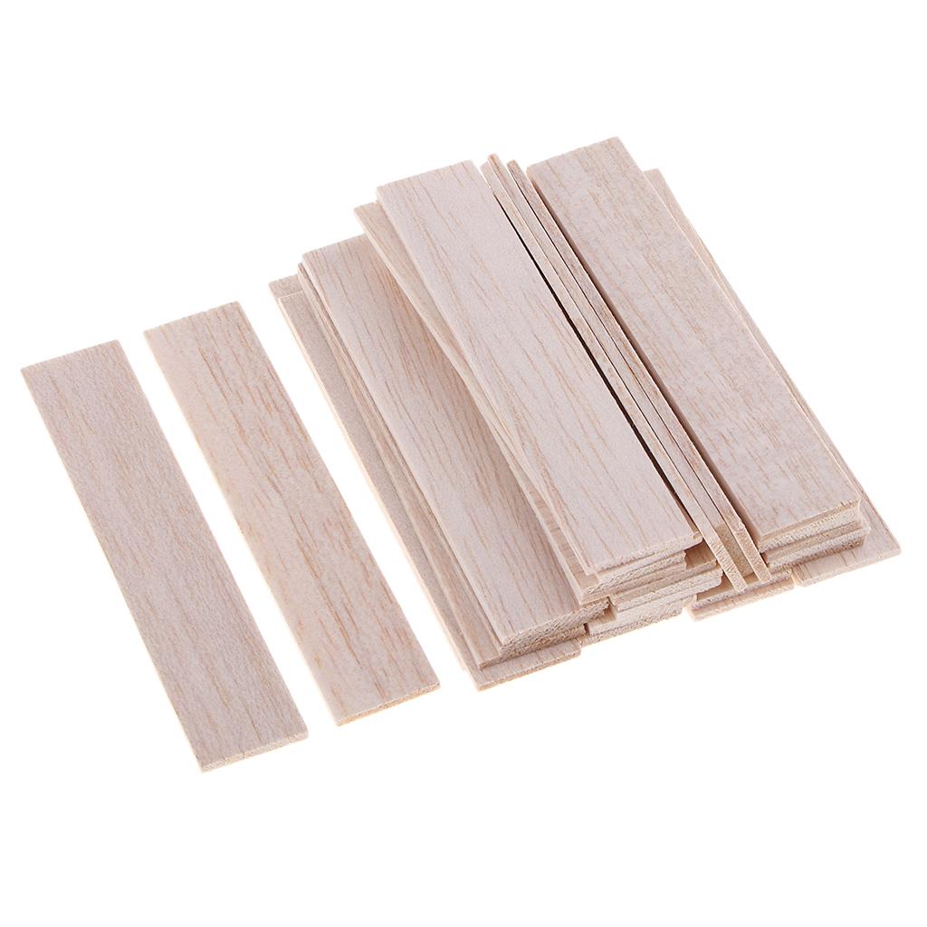 80pcs Natural Wood Slices Unfinished Wooden Sticks Kids Craft DIY Ornament