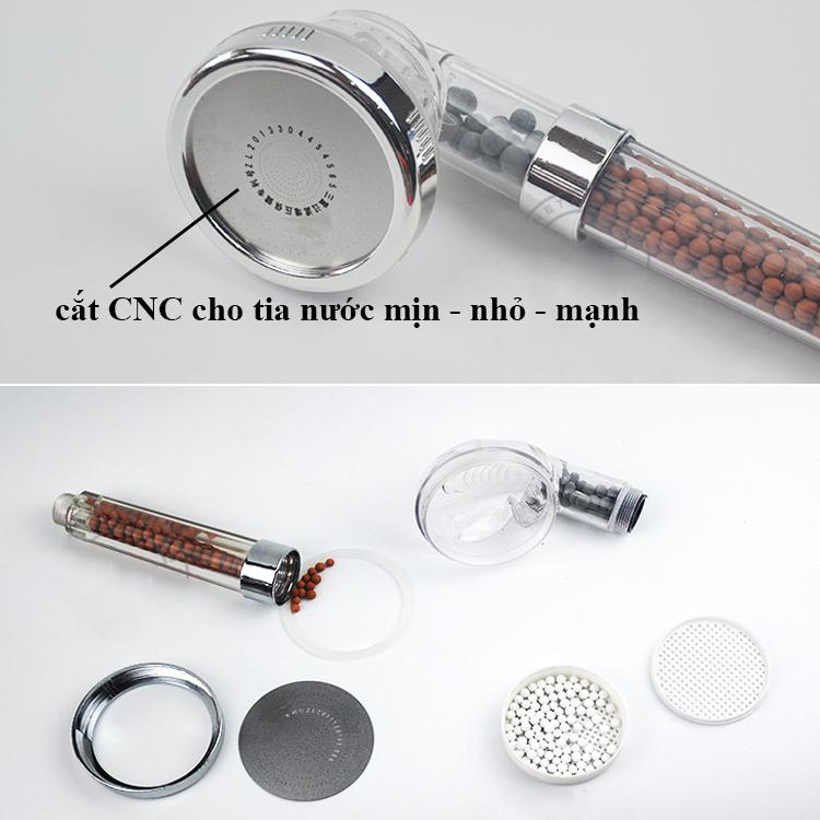 Vòi sen,sen tắm cao cấp lọc nước công nghệ nano tăng áp