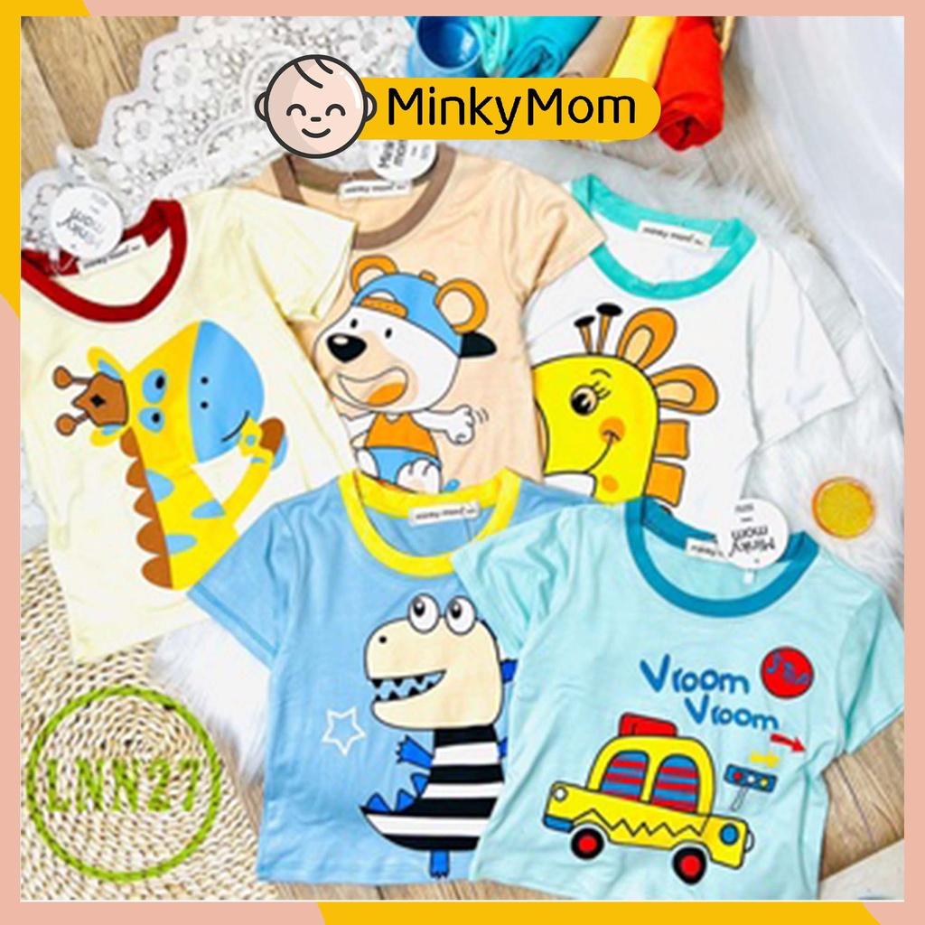 Bộ Cộc Tay Cho Bé LNN27 Đồ Bộ Thun Lạnh Cao Cấp Mềm Mịn Thoáng Mát Hàng Chuẩn Loại 1 MINKY MOM Dễ Chịu, Thoải Mái Cho Bé