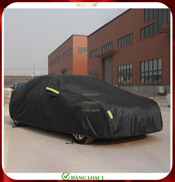 Bạt phủ ô tô Mazda 3 nhãn hiệu Macsim sử dụng trong nhà và ngoài trời chất liệu Polyester - màu đen