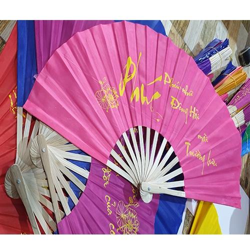 Quạt vải thư pháp - nhiều màu và kích cỡ