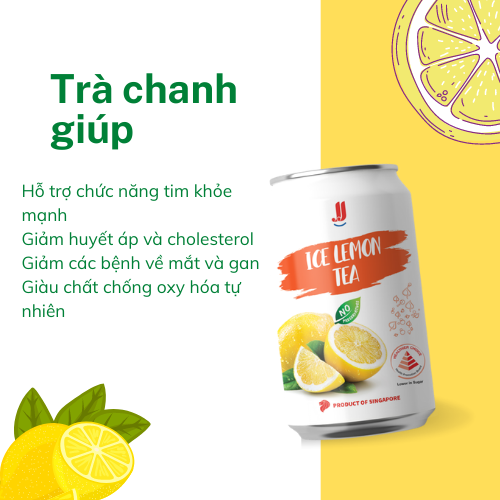 Lốc 6 Trà Chanh JJ - Thương hiệu Singapore