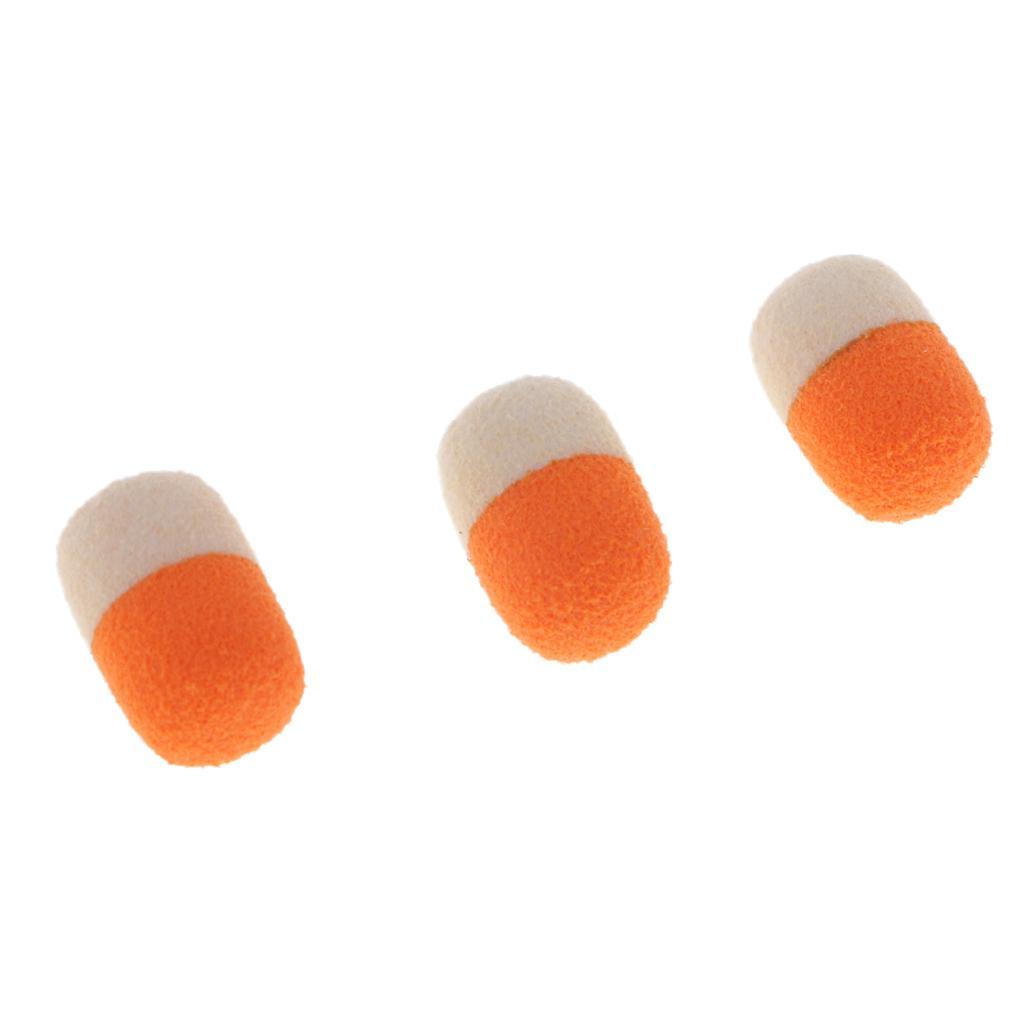 2-7pack 15Pcs/Box Round Floating Fishing Beads Boilies Carp Bait Bead Orange and