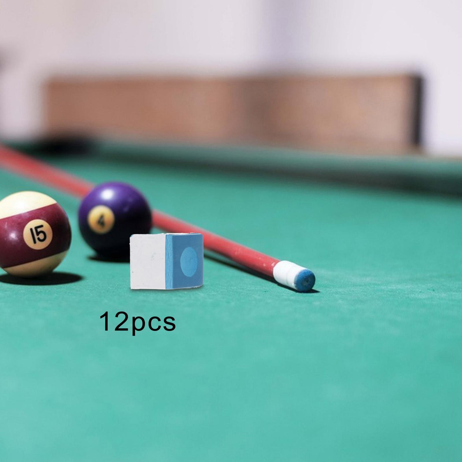 12 Pieces Pool Chalk Cubes Cubes of Pool Cue Chalk Accessory for Tournaments