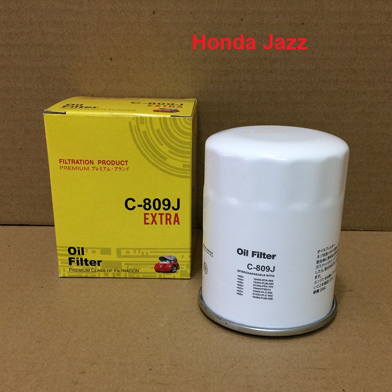 Lọc nhớt cho xe Honda Jazz 2015, 2016, 2017, 2018, 2019, 2020 mã phụ tùng 15400PFB014 mã C809J