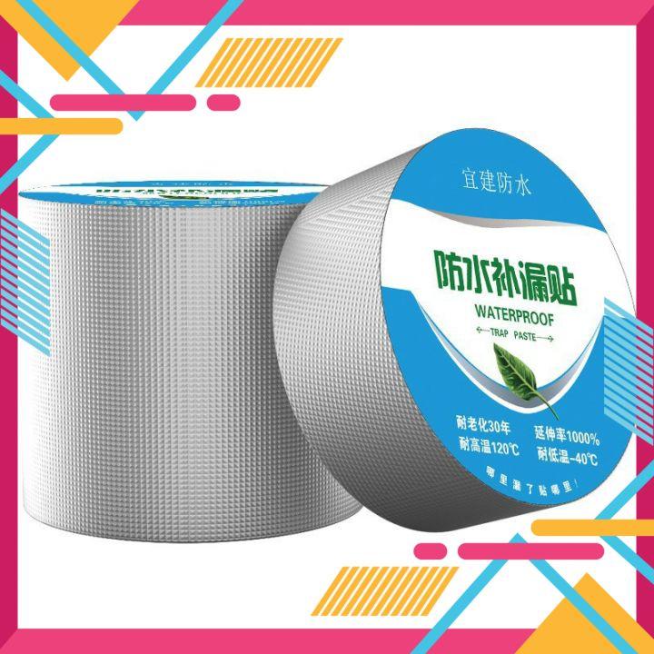 BĂNG KEO CHỐNG THẤMFREESHIPBĂNG KEO MÀU BẠC 5M DÍNH MỌI BỀ MẶT CHỐNG THẤM CHO TƯỜNG MÁI TÔN ỐNG NƯỚC ĐA NĂNG