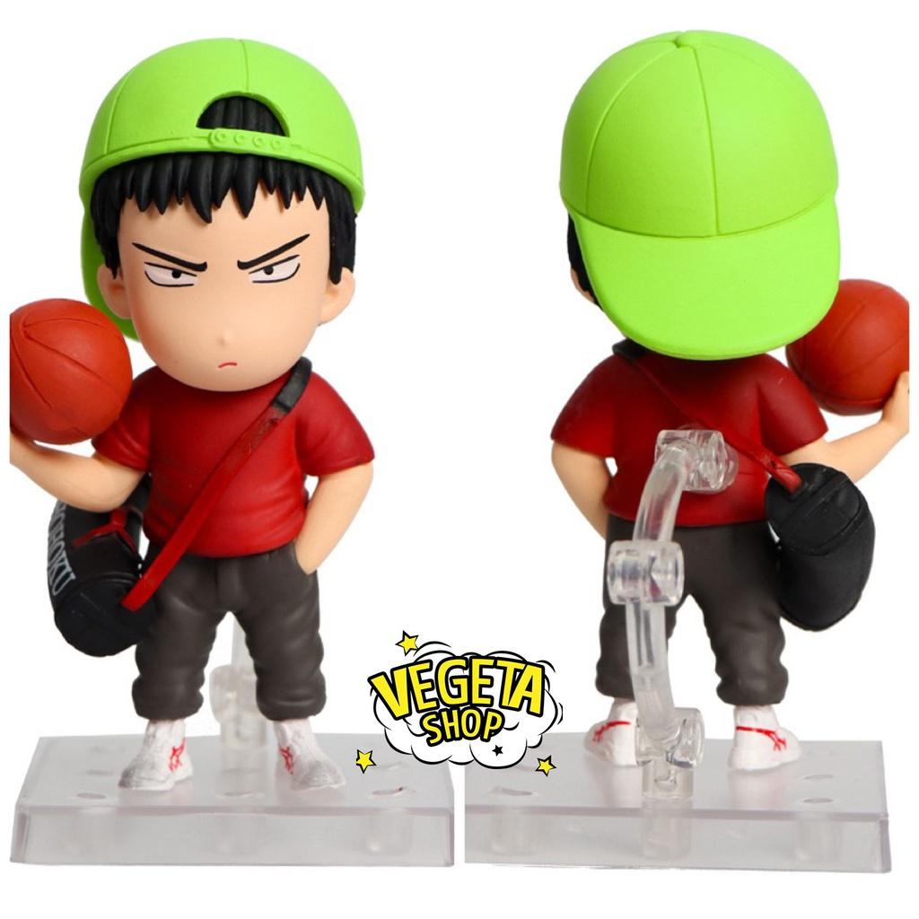 Mô hình Slam Dunk - Set bóng rổ Hanamichi Rukawa Takenori Ryota Mitsui Akagi - Team bóng rổ trường Shohoku - 10,5~12cm
