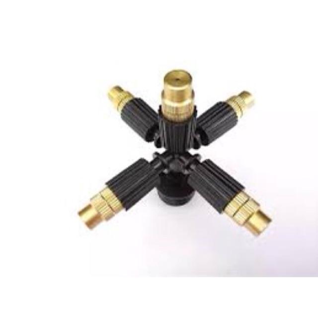 Béc phun sương 5 hướng bằng đồng cao cấp- LOẠI 1