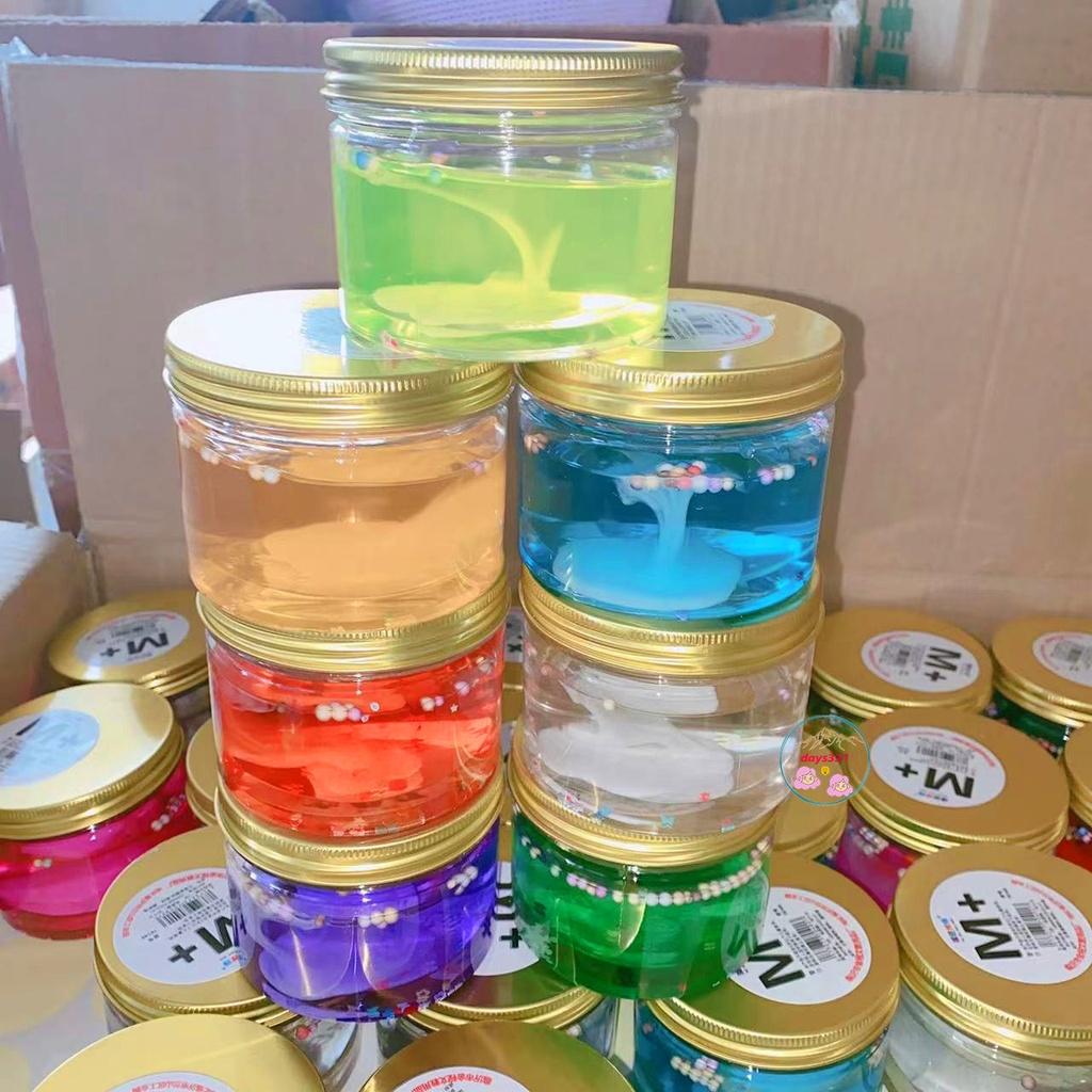 Slime thạch băng hang động cốm xốp 9 màu cực đẹp Đồ chơi hũ slam chất nhờn ma quái squishy 200ML