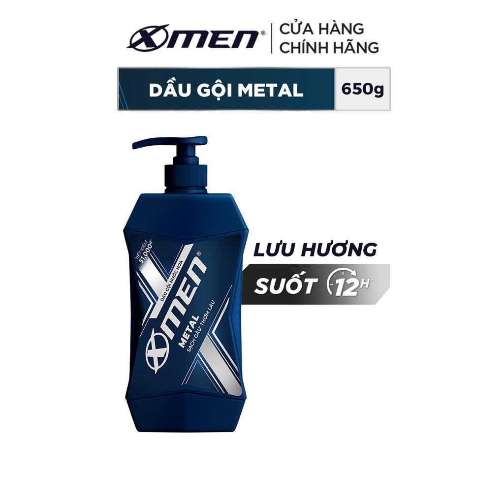 Combo 2 Dầu Gội X-Men Sạch Gàu Metal 650g/chai