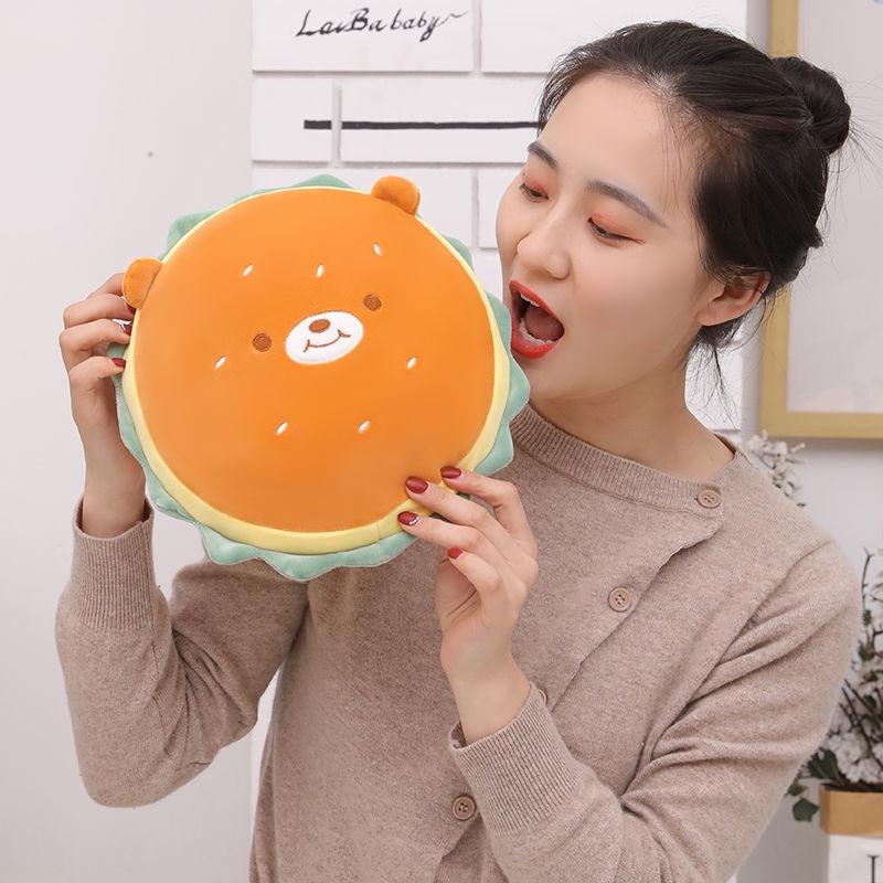 Gối ôm hình hamburger nhồi bông thiết kế sáng tạo đa năng
