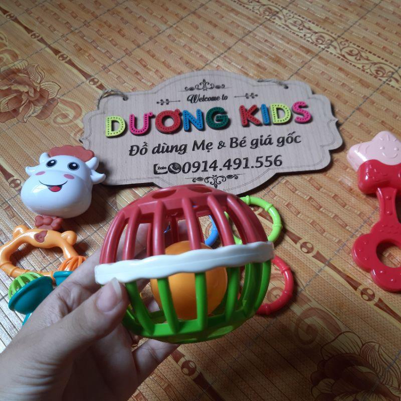 Bộ 8 món Lục lạc, xúc xắc đồ chơi cho bé