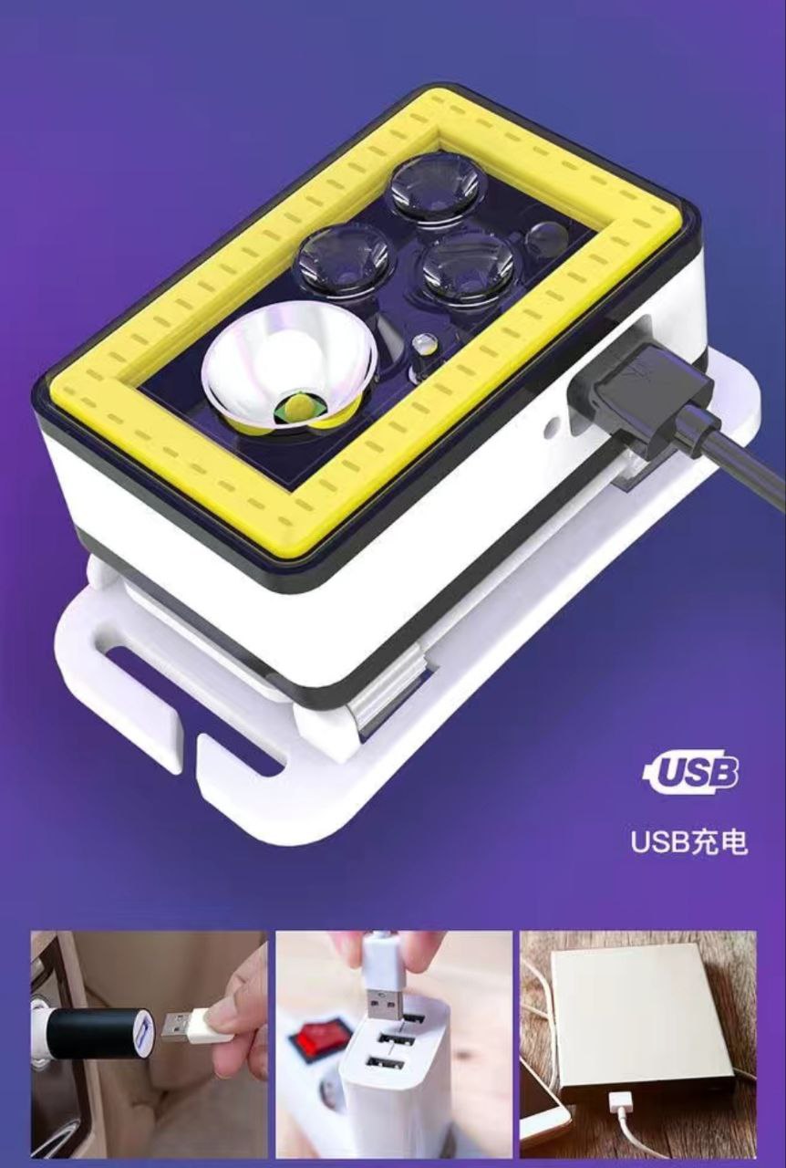 Đèn pin đội đầu siêu sáng cổng sạc USb với chế độ cảm biến chuyển động chỉ cần vẫy tay để bật đèn Mai Lee