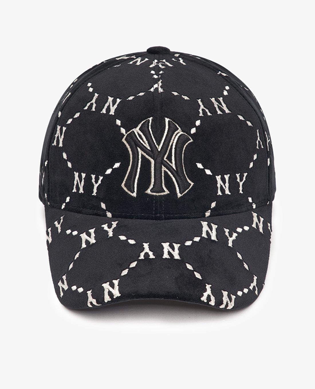 MLB - Nón bóng chày unisex Dia Monogram Velvet Structured 3ACPMV126