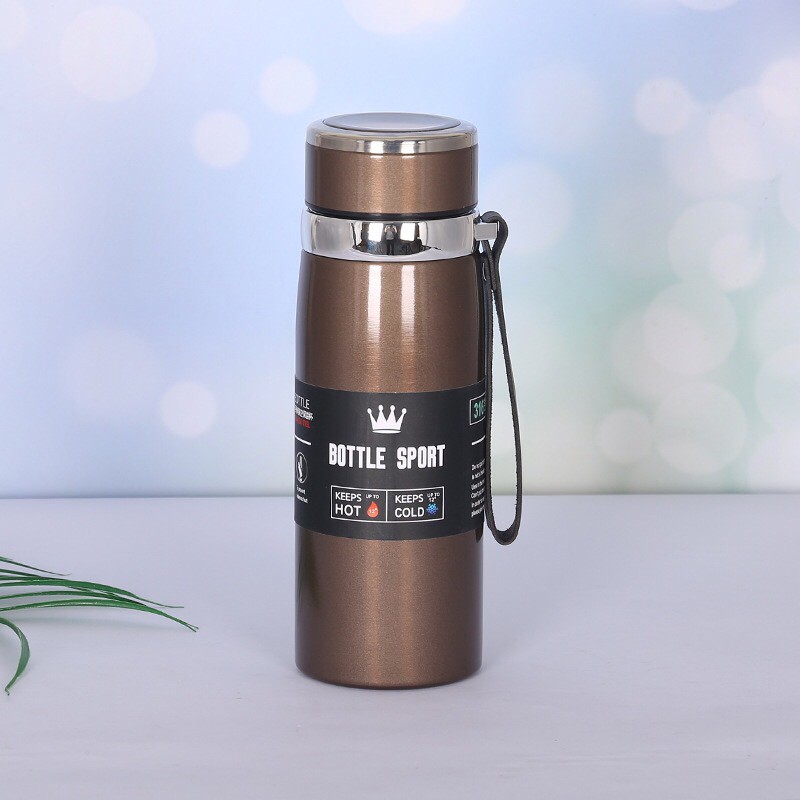 Bình Giữ Nhiệt Inox BOTTLE SPORT Dung Tích 800ml Có Nắp Lọc Trà Lõi Thép Chống Gỉ Cao Cấp