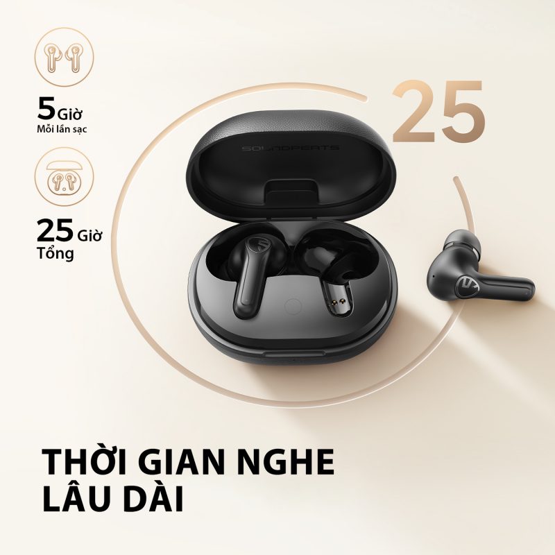 Tai nghe Bluetooth Soundpeats Life chất âm với âm tần rõ nét, lôi cuốn - Hàng Chính Hãng