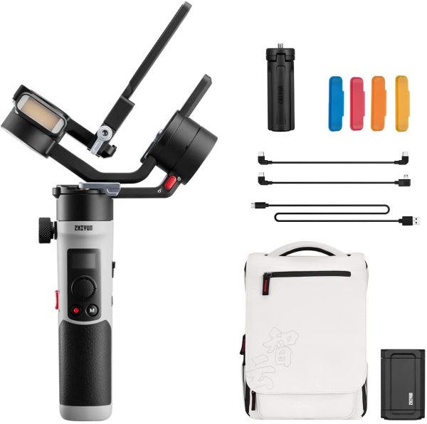 Gimbal Zhiyun Crane-M2 S Combo đa năng cho máy ảnh, điện thoại, action cam - Hàng Chính Hãng