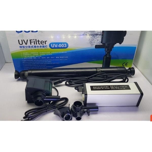 Đèn UV diệt khuẩn và rêu hại Sobo kết hợp bơm thổi tạo khí oxy dành cho bể cá cảnh LONG THÀNH CÁ CẢNH