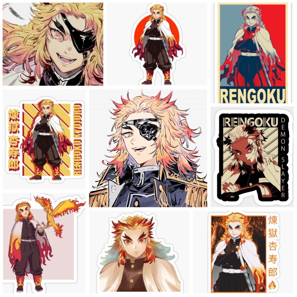 Set 60 Sticker Rengoku Kyoujurou-Kimetsu no Yaiba